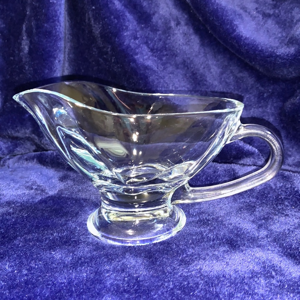 Last chance Glass Gravy Boat
